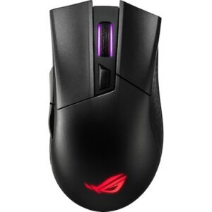 Безжична мишка Gaming ASUS ROG Gladius II Wireless, RGB, Switch Omron, 16000 dpi, 6 бутона, Двойна безжична свързаност (2.4GHz/Bluetooth), Aura Sync осветление, Черен