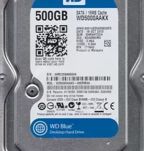 500 GB Hard Disk Drive ( HDD ) 2.5inch