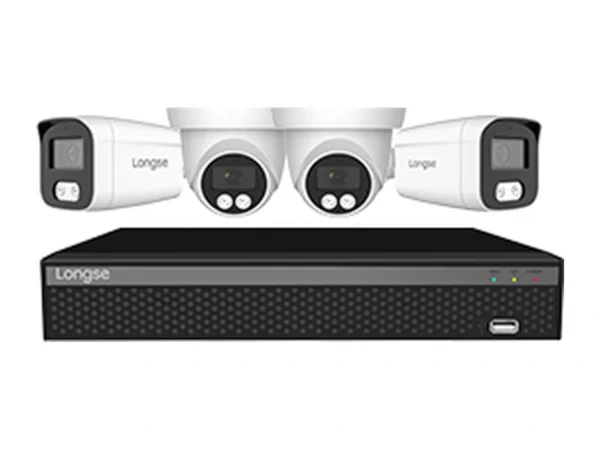 Готов PoE комплект за видеонаблюдение, 4 камери, 8MP, NVR