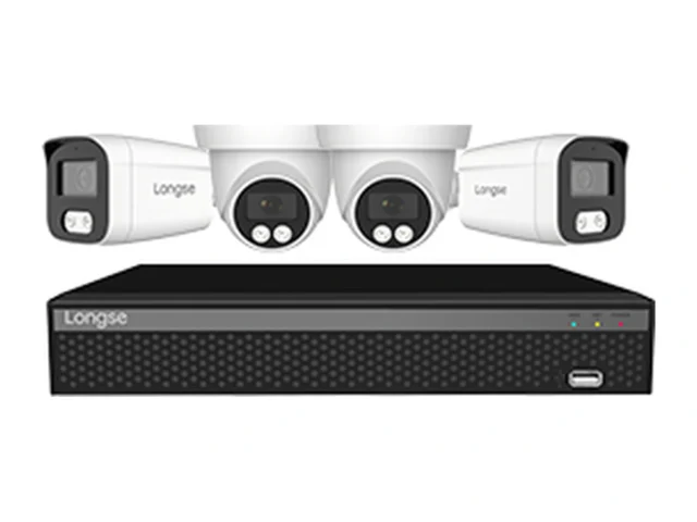 Готов PoE комплект за видеонаблюдение, 4 камери, 8MP, NVR