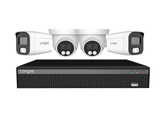 Готов PoE комплект за видеонаблюдение, 4 камери, 8MP, NVR