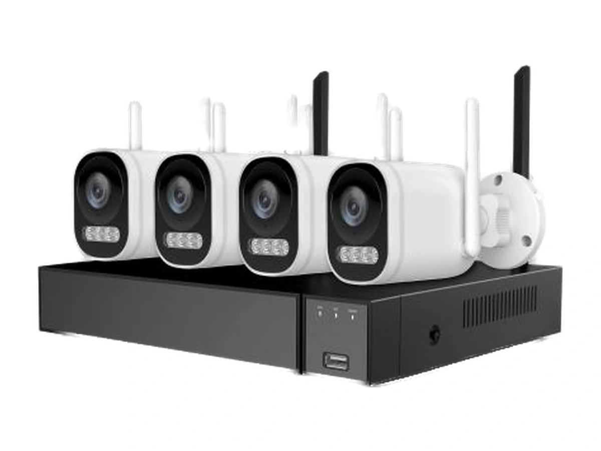 Готов Wi-Fi комплект за видеонаблюдение, 4 камери, 5MP, алармени функции