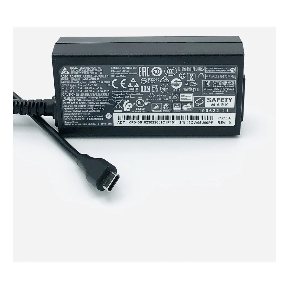 Зарядно LG 45W USB-C / TYPE-C