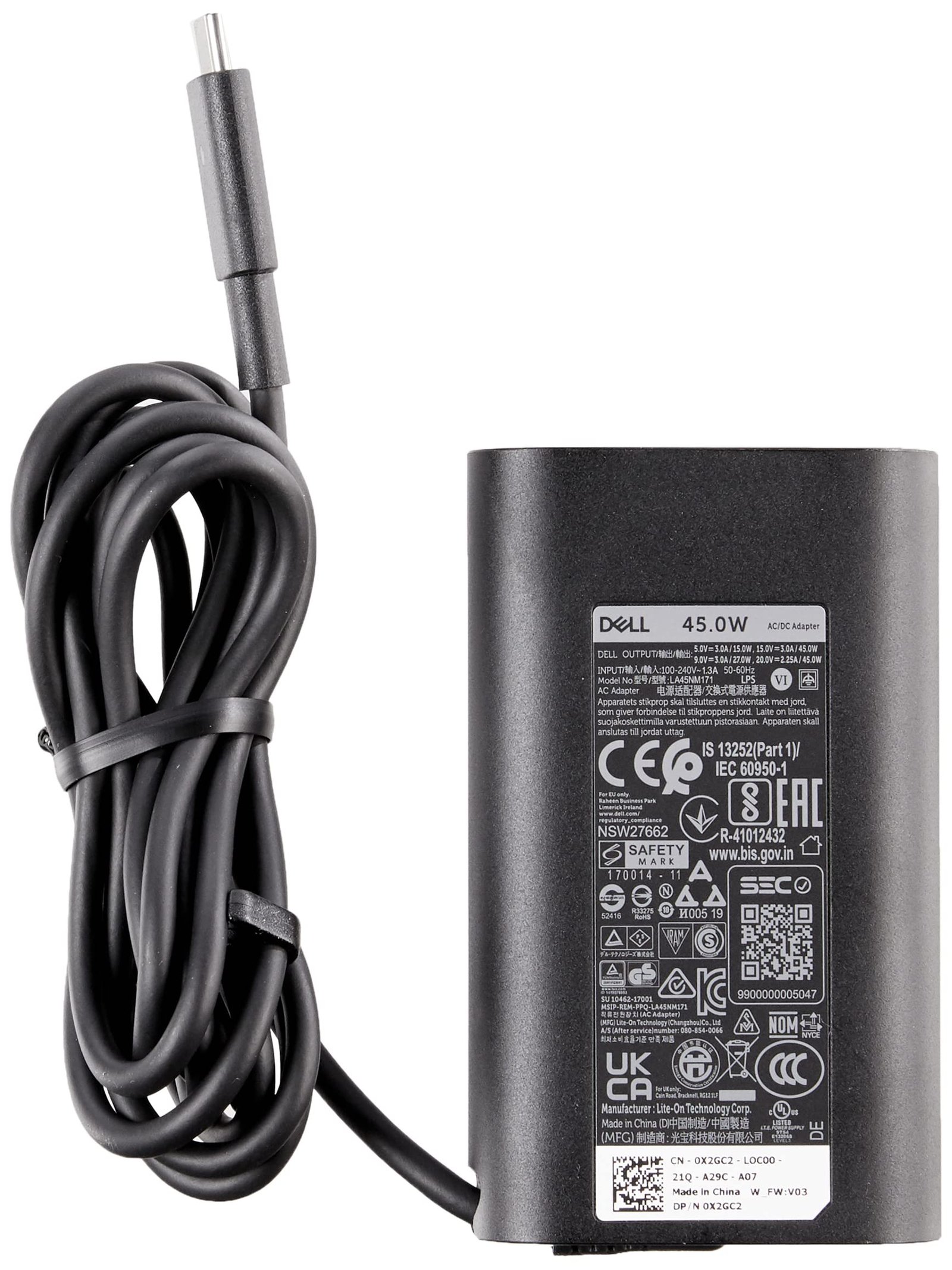 Зарядно Dell 45W USB-C / TYPE-C
